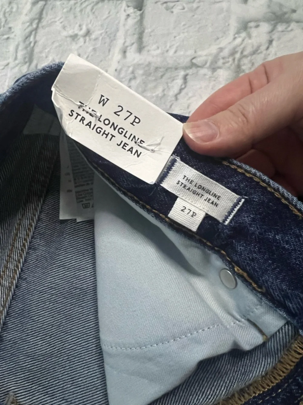 Madewell The Longline Straight Leg Jean High Rise Mckinney Wash NWT 27P